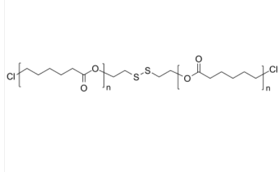 PCL-2Cl-disulf 聚己内酯-双氯 链中间为二硫键 生物降解高分子 