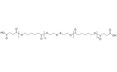 PCL-2COOH-disulf 聚己内酯-双羧基 链中间为二硫键