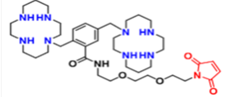 双-1,4,8,11-四氮杂环十四烷-苯甲酰-PEG2-Mal 双-1,4,8,11-四氮杂环十四烷-苯甲酰-PEG2-Mal