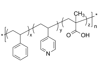 PS4VPMAAran 聚苯乙烯共(4-乙烯基吡啶)共甲基丙烯酸 3组分无规共聚物