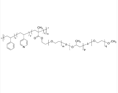 PS4VPEOPOEOran 聚苯乙烯共(4-乙烯基吡啶)共[PEO-PPO-PEO]甲基丙烯酸酯 含接枝嵌段的无规共聚