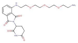 2093416-31-8 Pomalidomide-PEG3-C2-NH2 Chemical Structure