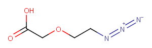 79598-48-4 Azido-PEG1-CH2CO2H Chemical Structure