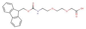 Fmoc-8-amino-3,6-dioxaoctanoic acid Chemical Structure