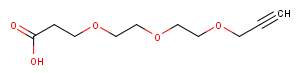 Propargyl-PEG3-acid Chemical Structure