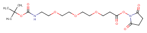 2250216-93-2 Boc-NH-PEG3-NHS ester Chemical Structure