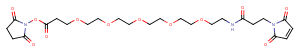 1315355-92-0 Mal-amido-PEG5-C2-NHS ester Chemical Structure