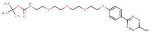Methyltetrazine-PEG4-NH-Boc Chemical Structure