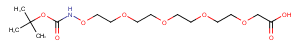 Boc-Aminooxy-PEG4-CH2CO2H Chemical Structure