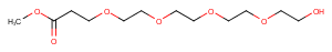 Hydroxy-PEG4-C2-methyl ester Chemical Structure