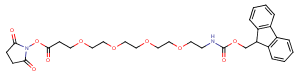 Fmoc-PEG4-NHS ester Chemical Structure