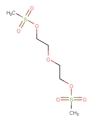 Ms-PEG2-Ms Chemical Structure