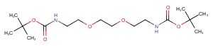 Boc-NH-PEG2-NH-Boc Chemical Structure
