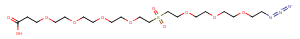 Azido-PEG3-Sulfone-PEG4-acid Chemical Structure