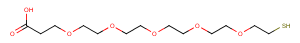 Thiol-PEG5-acid Chemical Structure