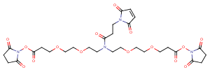 2182601-73-4 N-Mal-N-bis(PEG2-NHS ester) Chemical Structure
