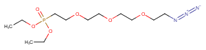 Azido-PEG3-phosphonic acid ethyl ester Chemical Structure