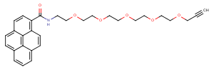Pyrene-PEG5-propargyl Chemical Structure