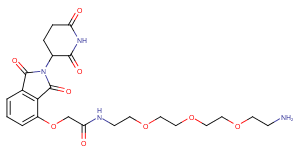 1957236-20-2 Thalidomide-O-amido-PEG3-C2-NH2 Chemical Structure