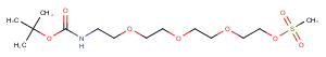 Boc-NH-PEG4-Ms Chemical Structure