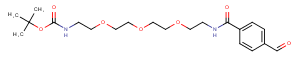 Ald-Ph-amido-C2-PEG3-NH-Boc Chemical Structure