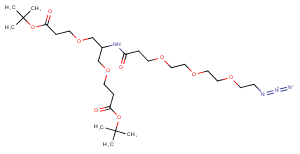 N-(Azido-PEG3)-N-bis(PEG1-t-butyl ester) Chemical Structure