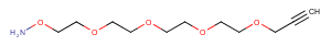1835759-78-8 Aminooxy-PEG4-propargyl Chemical Structure