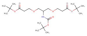 1807503-91-8 C-NH-Boc-C-Bis-(C-PEG1-Boc) Chemical Structure