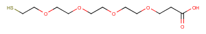 Thiol-PEG4-acid Chemical Structure
