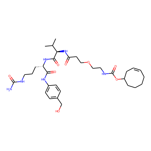TCO-PEG1-Val-Cit-PABC-OH Chemical Structure