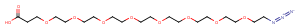 Azido-PEG8-acid Chemical Structure