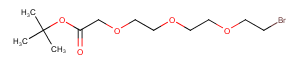 Bromo-PEG3-CH2-Boc Chemical Structure