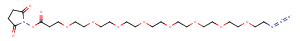 Azido-PEG8-NHS ester Chemical Structure