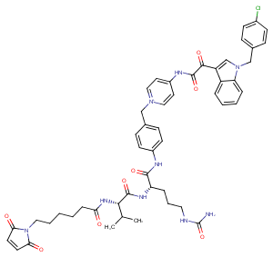 MC-Val-Cit-PAB-Indibulin Chemical Structure