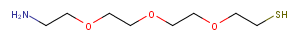 HS-PEG3-CH2CH2NH2 Chemical Structure