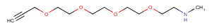 Propargyl-PEG4-methylamine Chemical Structure