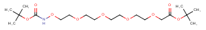 Boc-Aminooxy-PEG4-CH2-Boc Chemical Structure
