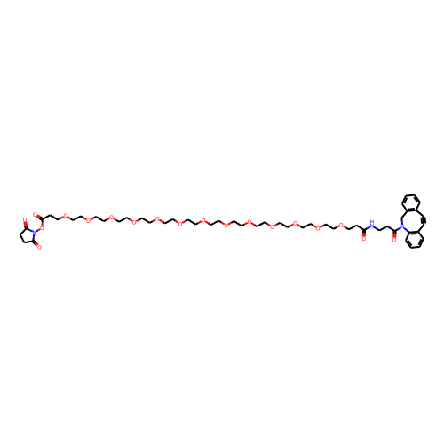 DBCO-NHCO-PEG13-NHS ester Chemical Structure