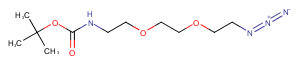 Boc-N-Amido-PEG2-C2-azide Chemical Structure