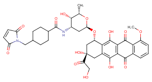 Doxorubicin-SMCC Chemical Structure