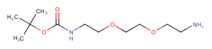 Boc-NH-PEG2-C2-NH2 Chemical Structure