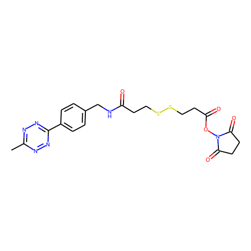 Methyltetrazine-SS-NHS Chemical Structure