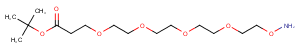 Aminooxy-PEG4-C2-Boc Chemical Structure