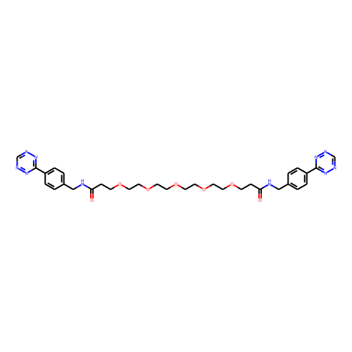 Tetrazine-Ph-PEG5-Ph-tetrazine Chemical Structure