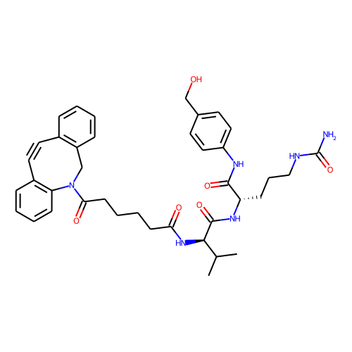 DBCO-Val-Cit-PABC-OH Chemical Structure