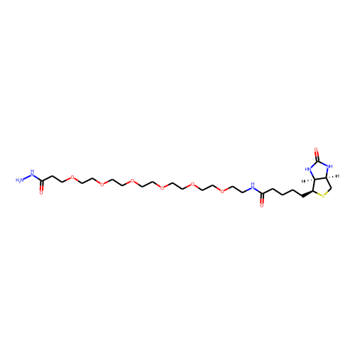 (+)-Biotin-PEG6-hydrazide Chemical Structure