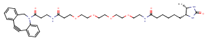 DBCO-PEG4-Desthiobiotin Chemical Structure