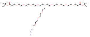 N-(Azido-PEG3)-N-bis(PEG4-Boc) Chemical Structure