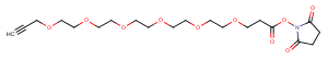 Propargyl-PEG6-NHS ester Chemical Structure