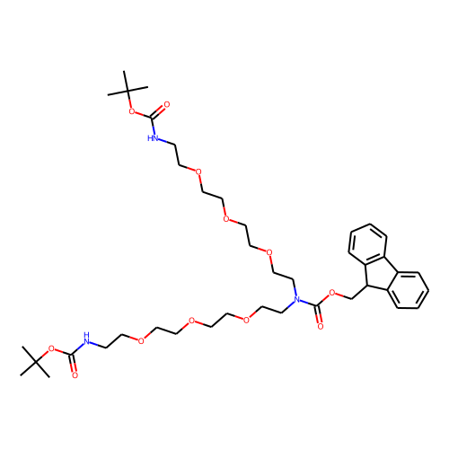 Fmoc-N-bis-PEG3-NH-Boc Chemical Structure
